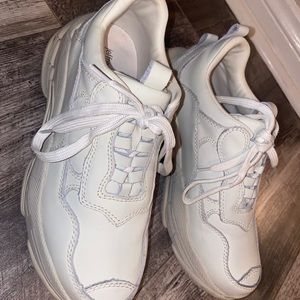 White Jeffrey Campbell shoes!